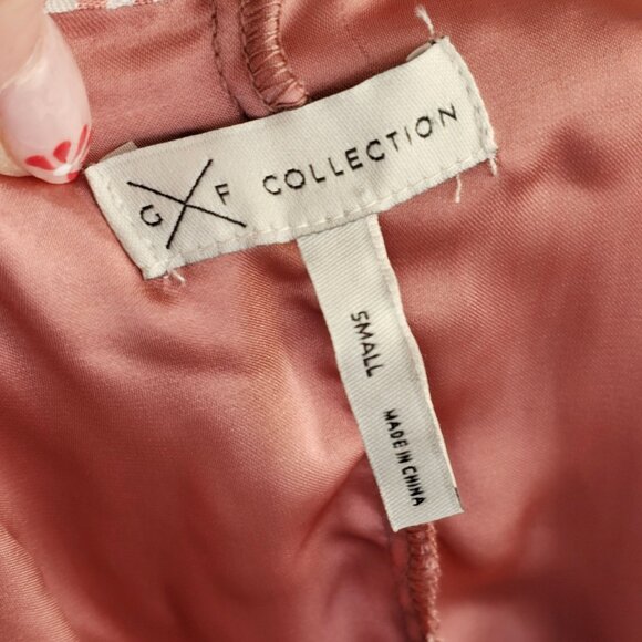 Gentle Fawn Light Pink Striped Off Shoulder Shirt Dress Sz S - Picture 7 of 10